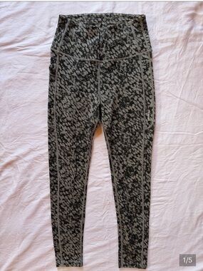 ICEBREAKER Womens S Fastray High Rise Tights Forest Shadow Wool Blend